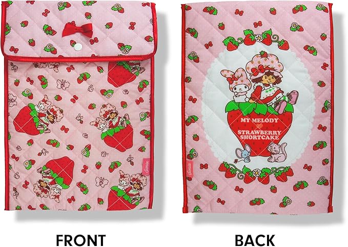 Sonix x Sanrio | Quilted Laptop Sleeve | 13-14 Inch, Quilted Soft Comfy Laptop Carrying Case, Computer Sleeve | My Melody x Strawberry Shortcake