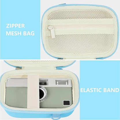 Leayjeen Digital Camera Case Compatible with KODAK EKTAR H35 H35N Half Frame Film Camera，Storage Holder Organizer for Kodak Ultra F9 M35 M38 Paper Shoot Camera-Bule (Case Only)