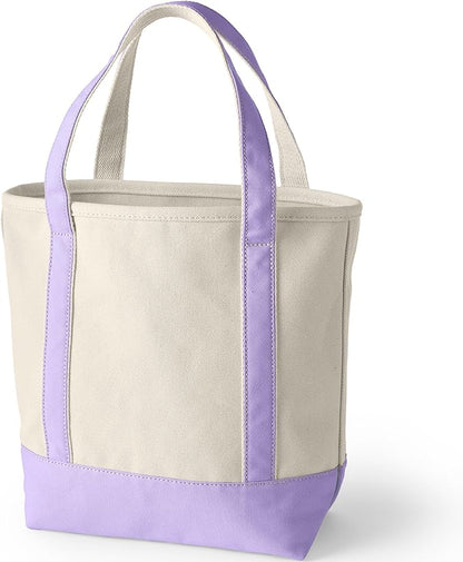Lands' End Open Top Canvas Tote Bag