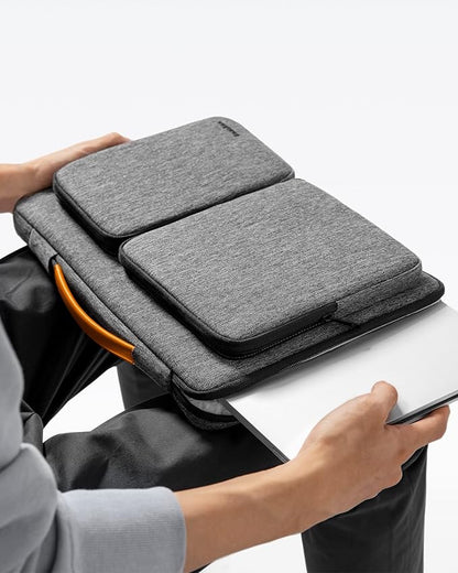 tomtoc 360 Protective Laptop Case for 13-inch New 2025 MacBook Air M4/A3240, M3/A3113, M2/A2681, M1/A2337, 13 in MacBook Pro M2/M1, 13-in Surface Pro 11th AI PC, Water-Resistant Carrying Bag