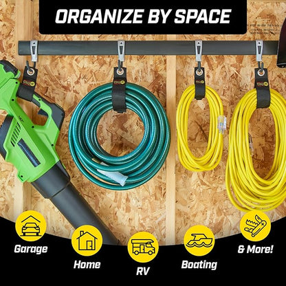 Heavy-Duty Wrap-It Storage Straps (Assorted 6 Pack) - Stocking Stuffer for Dad Extension Cord Organizer, Cable Straps for RV Accessories