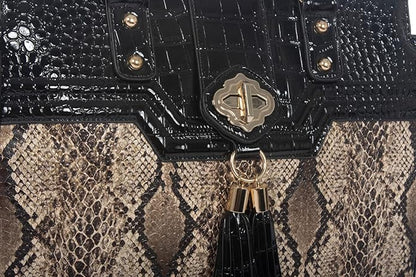 JKM and Company Alligator Compatible With Computer iPad, Laptop Tablet Rolling Tote Bag Briefcase Carryall Bag