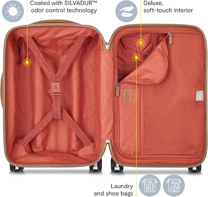 DELSEY PARIS Chatelet Air 2.0 Hardside Luggage with Spinner Wheels, Angora, Carry on 20 Inch