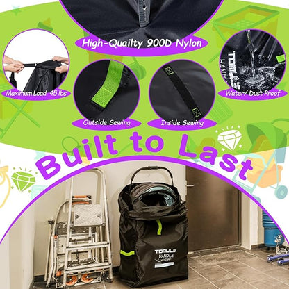 TOMULE Gate Check Stroller Bag for Airplane Travel,Waterproof Stroller Cover for Airplane Travel XL,Double Stroller Travel Bag for Airplane Padded(fits All Stroller, Black)