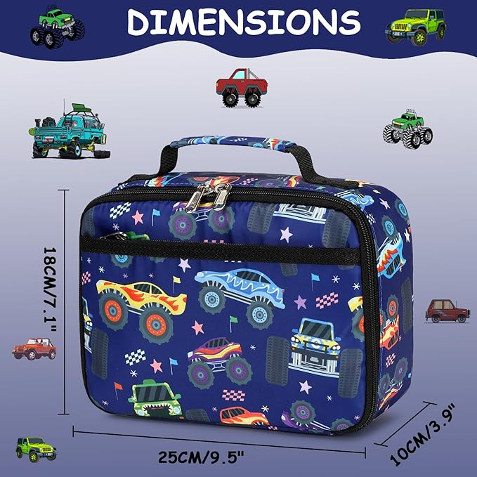 CAMTOP Backpack for Kids, Boys Girls Preschool Backpacks with Lunch Box Toddler Kindergarten School Bookbag Set