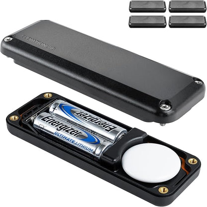 Elevation Lab AirTag 10-Year Extended Battery Case - Uses AA Batteries - 14x More Capacity Than CR2032 TimeCapsule | Waterproof, CR 2032 Battery Replacement (4-Pack)