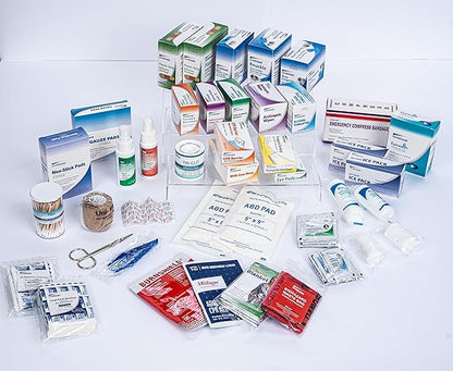 Class-A First Aid Supplies Refill Without Cabinet | Essential Supplies for Emergency Preparedness | Ensuring Long-Lasting Reliability | Exceeds OSHA/Ansi Z308.1 2015, Over 775 PCS