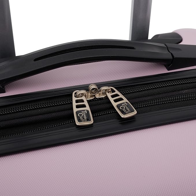 Travelers Club Chicago Hardside Expandable Spinner Luggage, Lilac, 20" Carry-On