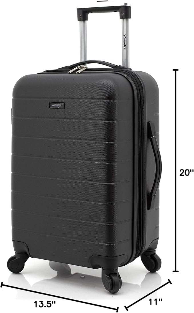 Wrangler 20" Smart Spinner Carry-On Luggage With Usb Charging Port