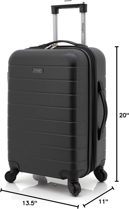 Wrangler 20" Smart Spinner Carry-On Luggage With Usb Charging Port
