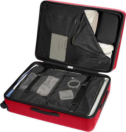 Away Large Checked Luggage, 29 Inch Hardside Suitcase with Spinner Wheels, Lightweight & Durable, TSA Lock, Cherry Red