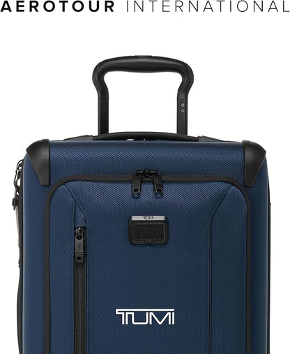 TUMI - Aerotour 4 Wheel Expandable Luggage - Men's and Women's Lightweight Business and Leisure Travel Suitcase - 21.75" International Expandable Carry-On, Navy