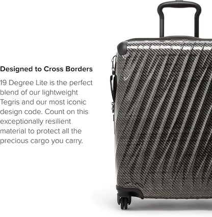 TUMI - 19 Degree Lite 4 Wheel Luggage - Lightweight and Highly Durable, Modern Contour, Hard Shell Men's and Women's Suitcase - 21.75" Continental Carry-On, Black Graphite