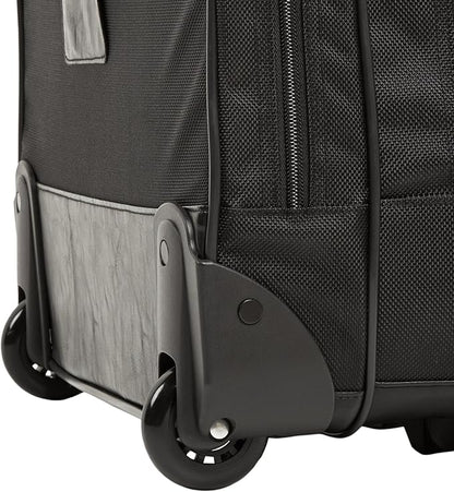 Amazon Basics Rolling Laptop Case, 15.6 in, Black