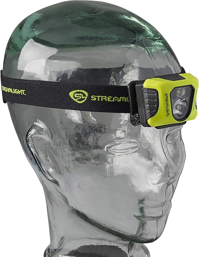 Streamlight 61435 Enduro Pro USB 200-Lumen 2080-Candela Ultra-Light LED Rechargeable Headlamp with Spot & Flood Beams, Elastic Head Strap, and USB Cable, Yellow