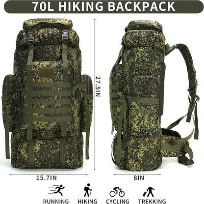 Hiking Backpack for Men 70L/100L Camping Backpack Military Rucksack Molle 3 Days Assault Pack for Climbing