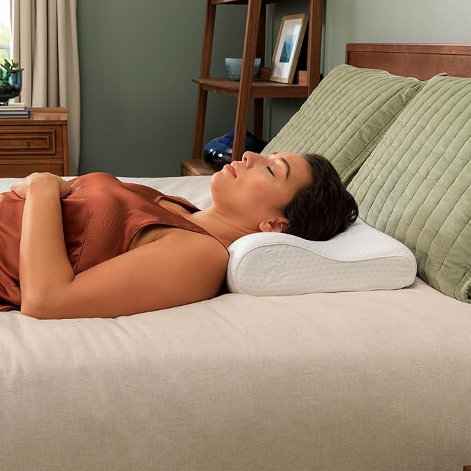 Tempur-Pedic TEMPUR Neck Pillow, Small Profile, White