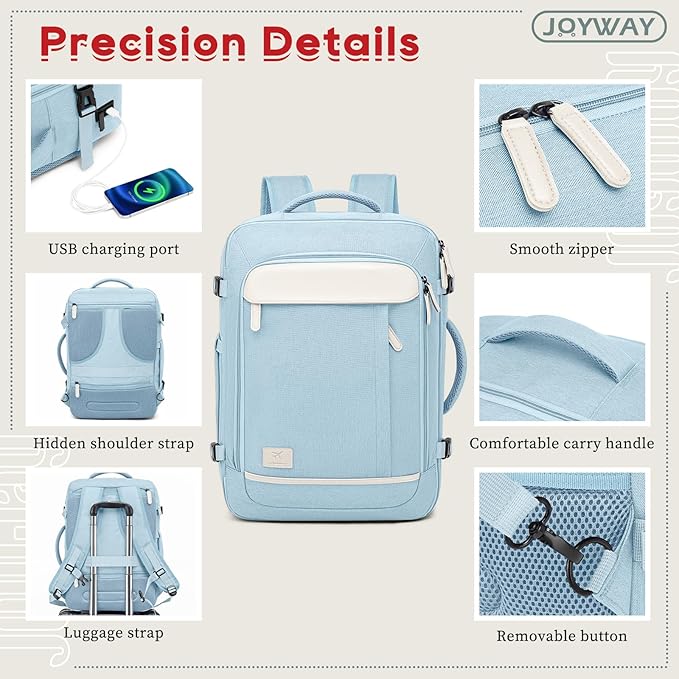 Joyway Expandable Carry on Luggage Sets Airline Approved, Lightweight Hard Shell 20 Inch Carry-on Suitcase with Spinner Wheels