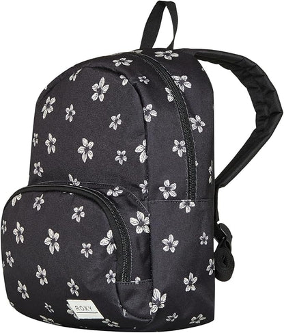 Roxy Women Always Core Backpack | Travel | Everyday Carry | Beach | Polyester | 8L Capacity - Anthracite Sol Searcher Ditsy