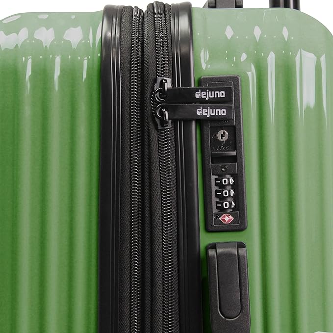 World Traveler Dejuno Tonal 28-Inch Polycarbonate Lightweight Hardside Expandable Spinner Luggage Suitcase with TSA Lock - Matcha