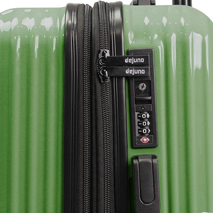 World Traveler Dejuno Tonal 20-Inch Carry-On Polycarbonate Lightweight Hardside Expandable Spinner Luggage Suitcase with TSA Lock - Matcha