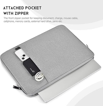 17 inch Laptop Sleeve Case for HP 17.3 Laptop, Pavilion 17, Envy 17, ASUS Vivobook 17, Acer Chromebook 17, Dell Inspiron 17, Lenovo IdeaPad 17, Water-Resistant 17.3 Computer Carrying Bag(Grey)