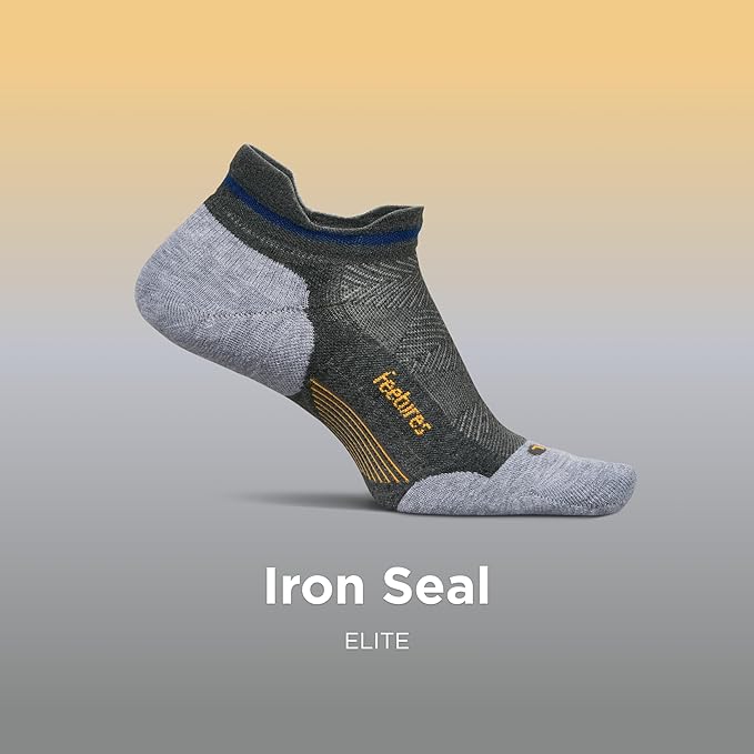 Feetures Elite Golf Max Cushion Tab Ankle Socks - Sport Sock with Targeted Compression