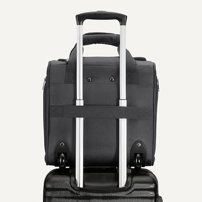 Amazon Basics Underseat Carry On Luggage with Wheels - 14" Rolling Travel Bag, Black