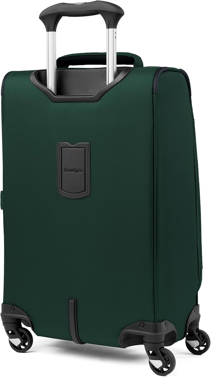 Travelpro Maxlite 5 Softside Expandable Luggage with 4 Spinner Wheels, Lightweight Suitcase, Men and Women, International, Forest Green, Carry-on 21-Inch