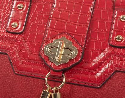 JKM and Company Alligator Compatible With Computer iPad, Laptop Tablet Rolling Tote Bag Briefcase Carryall Bag