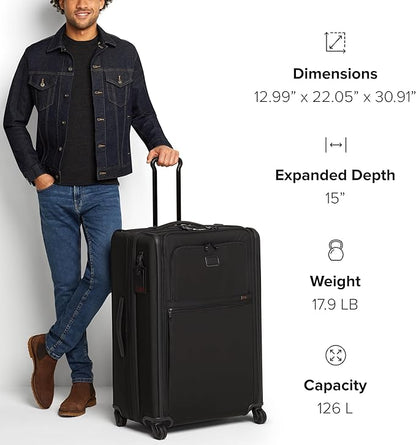 TUMI Extended Trip Expandable 4-Wheeled Packing Case - Rolling Suitcase with Removable Garment Sleeve - Secure Luggage - Black