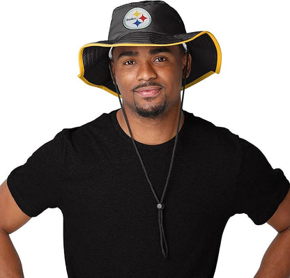 NFL Solid Team Color Logo Sport Outdoor Sun Bucket Boonie Hat