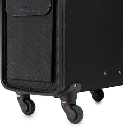 Alpine Swiss Wheeled Briefcase | Rolling Briefcase Locking Telescopic Handle 4 Replaceable Wheels | Pilot Lawyer Litigator Attache Case | 17” Laptop Compartment | Dual Combo Locks | Organizer Pockets