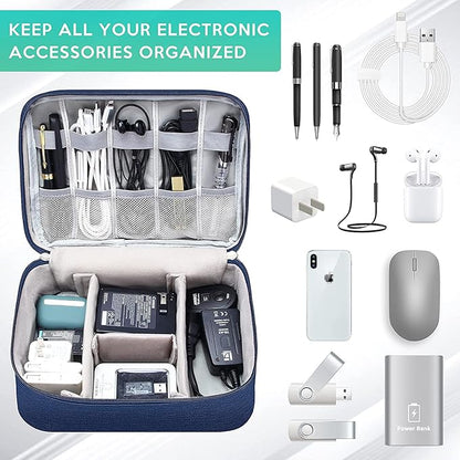 Electronics Organizer Travel Cable Organizer Bag Waterproof Portable Digital Storage Bag Electronic Accessories Case Cable Charger Organizer Case