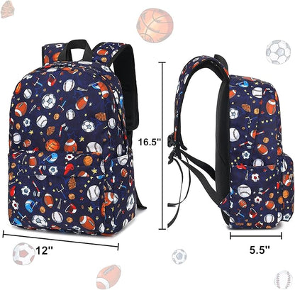 CAMTOP Backpack for Kids, Boys Girls Preschool Backpacks with Lunch Box Toddler Kindergarten School Bookbag Set