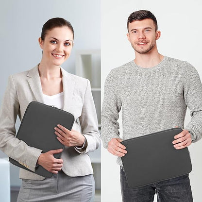 RAINYEAR 13 Inch Laptop Sleeve Compatible with 13.3" MacBook Air/Pro M1 M2 M3 M4 A3240 A3113 A2681 A2337 A1932 A2179 A2338 A1706 A1708 Carrying Bag Protective Cover Soft Case (Gray, Upgraded Version)