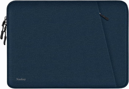 Laptop Sleeve Case 14 inch, Shockproof Protective Computer Cover with Accessories Pocket, Portable Laptop Bag Compatible for 14 inch MacBook Air/Pro, Dell, HP, Acer, Asus, Lenovo, Dark Blue