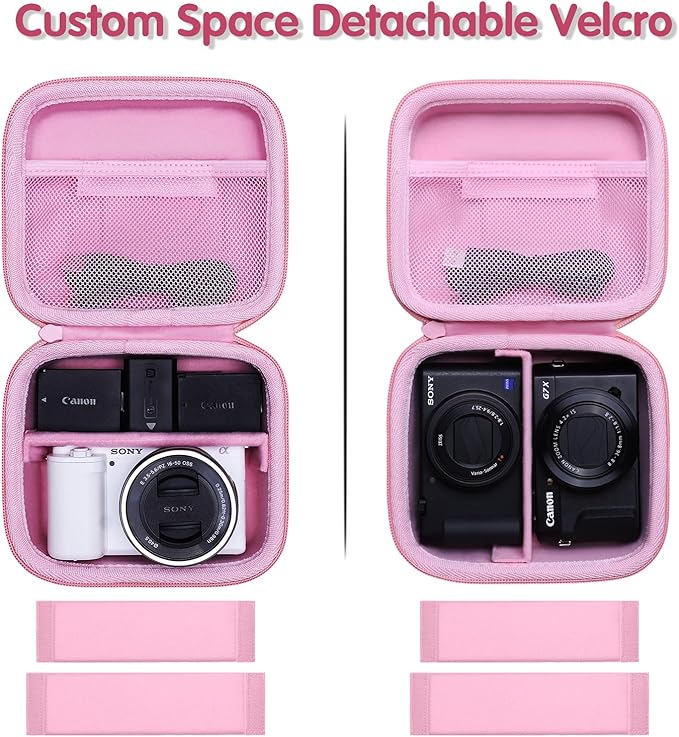 XANAD Hard Case for Sony a6400/a6700/a6100/a6000/ZV-E10/ZVE10 II/RX100 VII or Fujifilm X100VI / X100V Digital Camera (Pink)