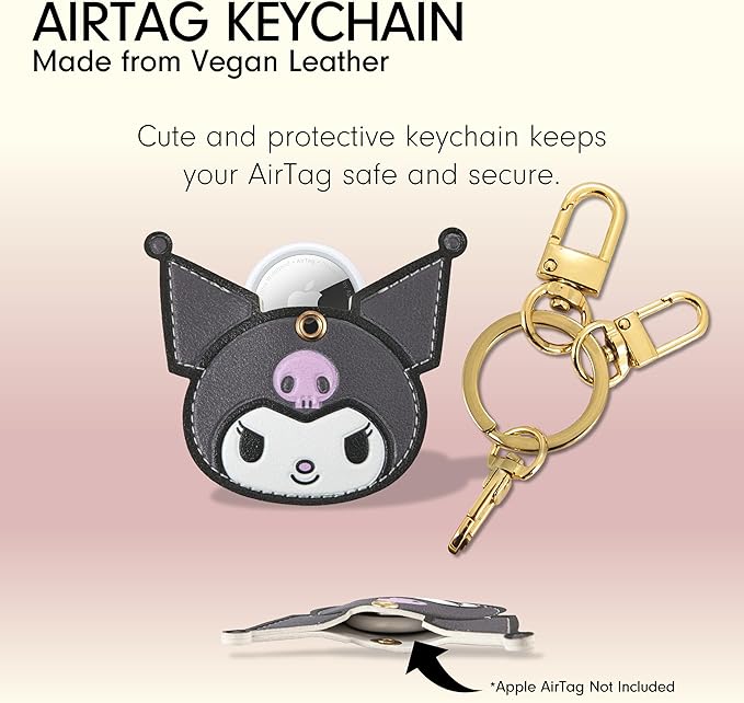 Sonix x Sanrio Character Keychain Case Compatible with Apple AirTag | Protective AirTag Cover Keychain | Kuromi
