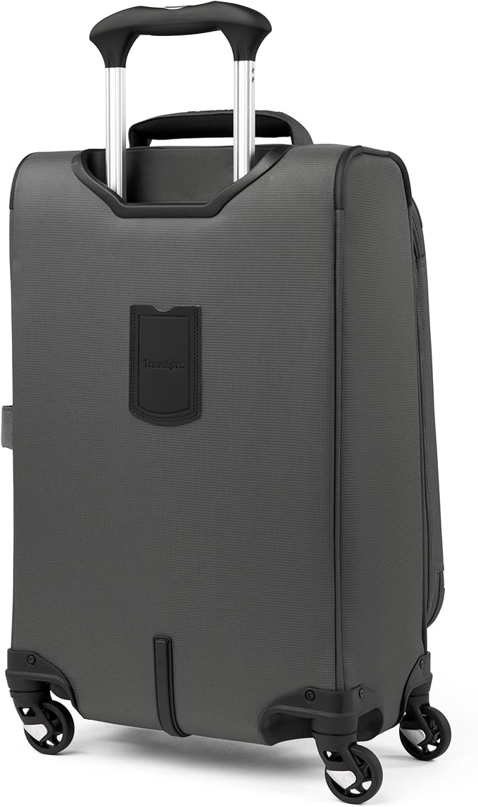 Travelpro Maxlite 5 Softside Expandable Luggage with 4 Spinner Wheels, Lightweight Suitcase, Men and Women, International, Shadow Grey, Carry-on 21-Inch