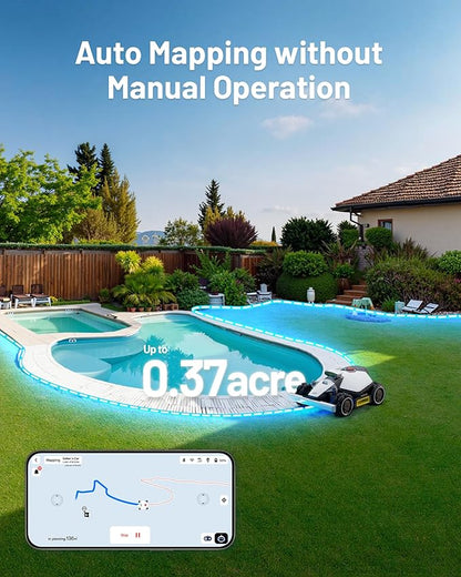 Mammotion LUBA mini AWD 1500 Robot Lawn Mower with 4G for 0.37 Acre, All-Wheel-Drive for 80% Slope, No Perimeter Wire, UltraSense AI Vision+RTK Auto-Mapping, Cutting Height 0.8"-2.6"