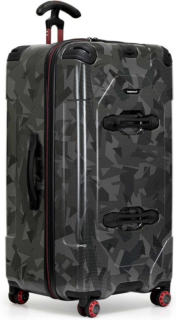 Traveler's Choice Maxporter II 30" Hardside Spinner Trunk Luggage, TSA Lock, Gray Camo