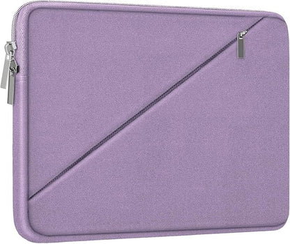 Laptop Case 15.6 inch, Traveling Carrying Computer Bag with Zippered Pocket, Shockproof Protective Laptop Sleeve Compatible for Apple Notebook, HP, Dell, Acer, Asus, Lenovo, Light Purple