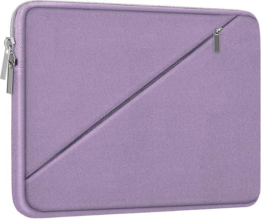 Laptop Case 15.6 inch, Traveling Carrying Computer Bag with Zippered Pocket, Shockproof Protective Laptop Sleeve Compatible for Apple Notebook, HP, Dell, Acer, Asus, Lenovo, Light Purple