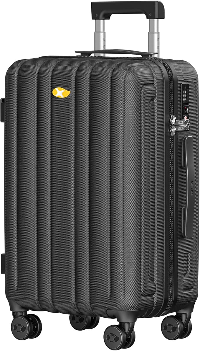 MGB Carry On Luggage 22x14x9 Airline Approved, Hardside Carry-on Luggage with Spinner Wheels & TSA Lock, Scratch-Resistant PC Lightweight Suitcase for Travel with Adjustable Telescopic Handle