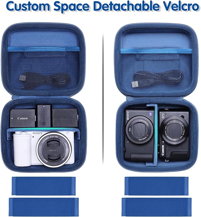 XANAD Hard Case for Sony a6400/a6700/a6100/a6000/ZV-E10/ZVE10 II/RX100 VII or Fujifilm X100VI / X100V Digital Camera (Blue)