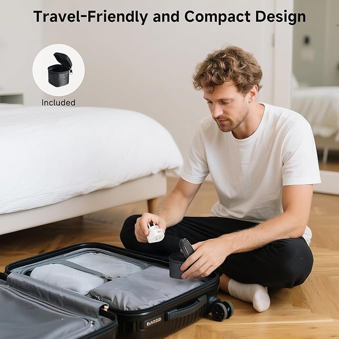 Cable Matters Type F Plug Adapter for Travel, US to EU Plug Adapter, Type E/F Power Converter for German/Austria/Slovakia/Bulgaria/France/Russia, CE & RoHS Certified