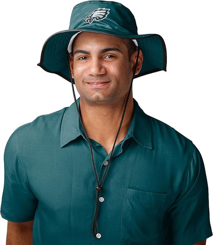 NFL Solid Team Color Logo Sport Outdoor Sun Bucket Boonie Hat