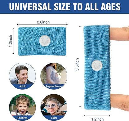 Motion Sickness Bands Anti Nausea Wristband for Adult and Kids Morning Sickness Relief for Pregnant Women Acupressure Nausea Relief for Car, Sea, Air Sickness - 2 Pairs Blue, Blue