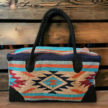 Southwestern Large Weekender Travel Bag Western Duffle Bag Boho Travel Bag